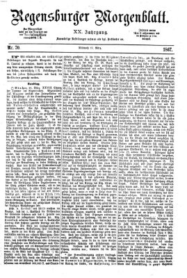 Regensburger Morgenblatt Mittwoch 27. März 1867