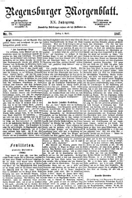 Regensburger Morgenblatt Freitag 5. April 1867