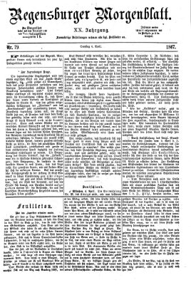 Regensburger Morgenblatt Samstag 6. April 1867