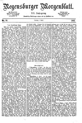 Regensburger Morgenblatt Sonntag 7. April 1867