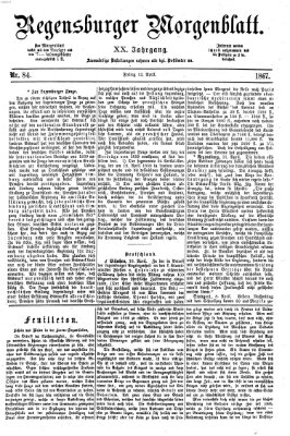 Regensburger Morgenblatt Freitag 12. April 1867