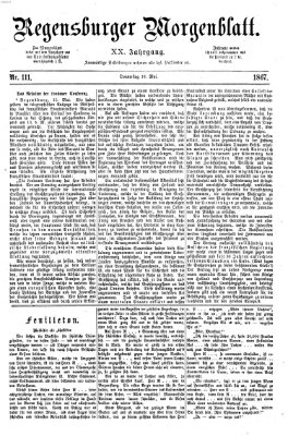 Regensburger Morgenblatt Donnerstag 16. Mai 1867