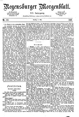 Regensburger Morgenblatt Samstag 18. Mai 1867