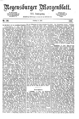 Regensburger Morgenblatt Sonntag 16. Juni 1867