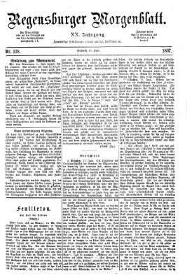 Regensburger Morgenblatt Mittwoch 19. Juni 1867