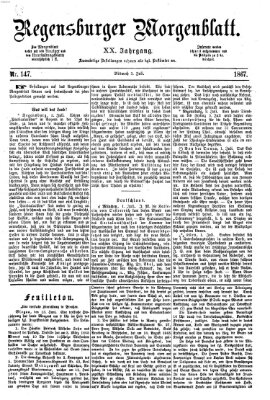 Regensburger Morgenblatt Mittwoch 3. Juli 1867