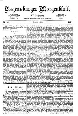 Regensburger Morgenblatt Donnerstag 4. Juli 1867