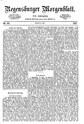 Regensburger Morgenblatt Mittwoch 24. Juli 1867