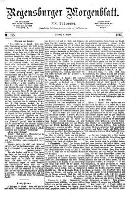 Regensburger Morgenblatt Sonntag 4. August 1867