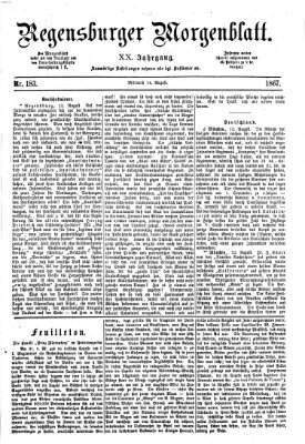 Regensburger Morgenblatt Mittwoch 14. August 1867