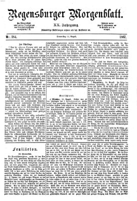 Regensburger Morgenblatt Donnerstag 15. August 1867