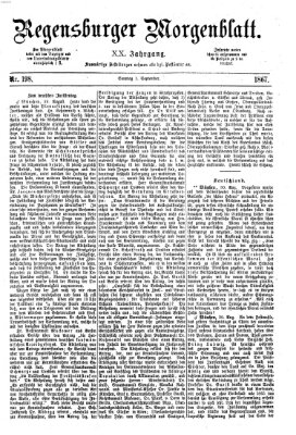 Regensburger Morgenblatt Sonntag 1. September 1867