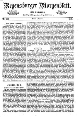 Regensburger Morgenblatt Mittwoch 4. September 1867