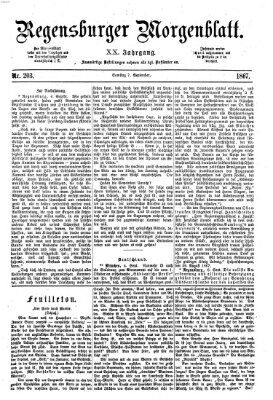 Regensburger Morgenblatt Samstag 7. September 1867