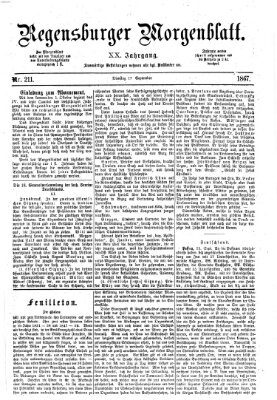 Regensburger Morgenblatt Dienstag 17. September 1867