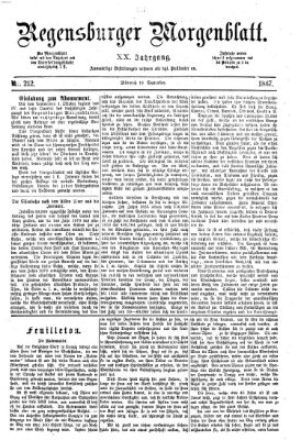 Regensburger Morgenblatt Mittwoch 18. September 1867