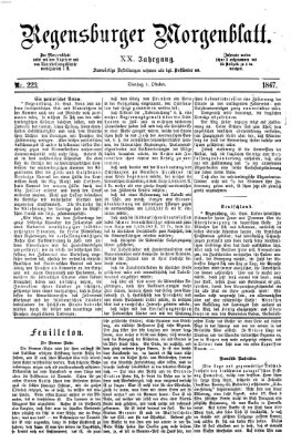 Regensburger Morgenblatt Dienstag 1. Oktober 1867