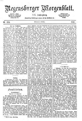 Regensburger Morgenblatt Mittwoch 2. Oktober 1867