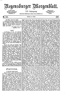 Regensburger Morgenblatt Samstag 26. Oktober 1867