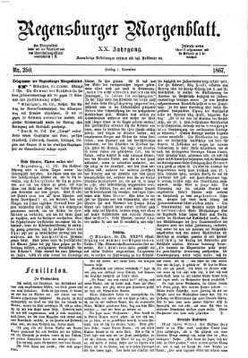 Regensburger Morgenblatt Freitag 1. November 1867