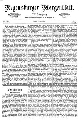 Regensburger Morgenblatt Dienstag 12. November 1867