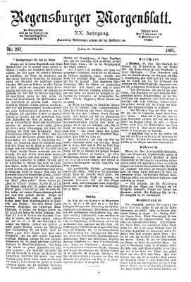 Regensburger Morgenblatt Freitag 22. November 1867