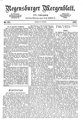 Regensburger Morgenblatt Dienstag 26. November 1867