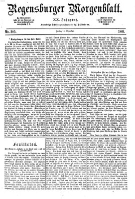 Regensburger Morgenblatt Freitag 13. Dezember 1867