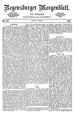 Regensburger Morgenblatt Mittwoch 18. Dezember 1867