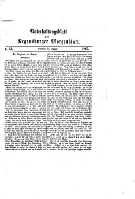 Regensburger Morgenblatt Sonntag 25. August 1867