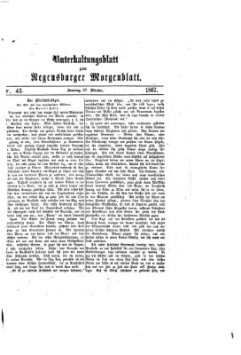 Regensburger Morgenblatt Sonntag 27. Oktober 1867