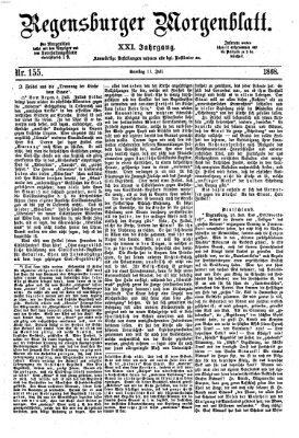 Regensburger Morgenblatt Samstag 11. Juli 1868