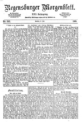 Regensburger Morgenblatt Samstag 18. Juli 1868