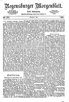 Regensburger Morgenblatt Mittwoch 22. Juli 1868