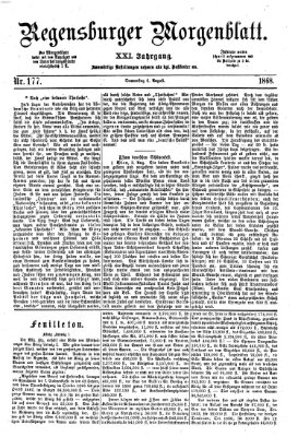 Regensburger Morgenblatt Donnerstag 6. August 1868