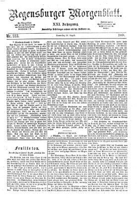 Regensburger Morgenblatt Donnerstag 13. August 1868