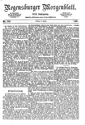 Regensburger Morgenblatt Dienstag 18. August 1868