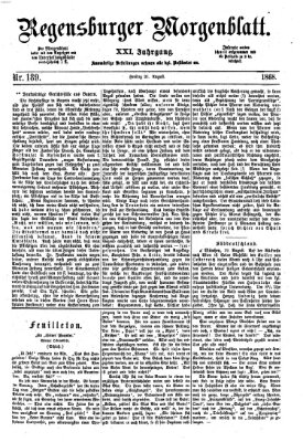 Regensburger Morgenblatt Freitag 21. August 1868