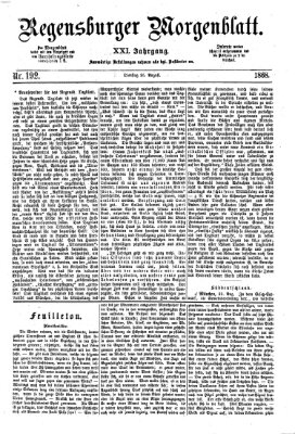 Regensburger Morgenblatt Dienstag 25. August 1868