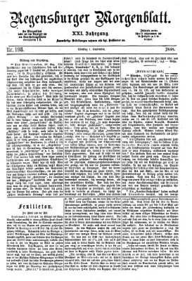 Regensburger Morgenblatt Dienstag 1. September 1868