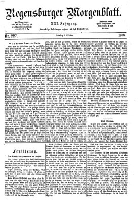 Regensburger Morgenblatt Dienstag 6. Oktober 1868