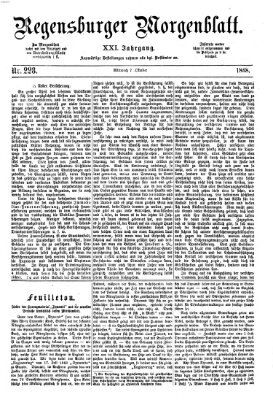 Regensburger Morgenblatt Mittwoch 7. Oktober 1868