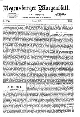 Regensburger Morgenblatt Freitag 16. Oktober 1868