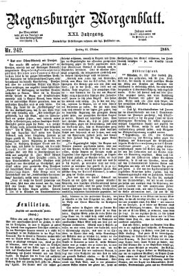 Regensburger Morgenblatt Freitag 23. Oktober 1868