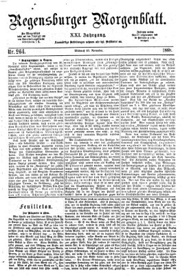 Regensburger Morgenblatt Mittwoch 18. November 1868