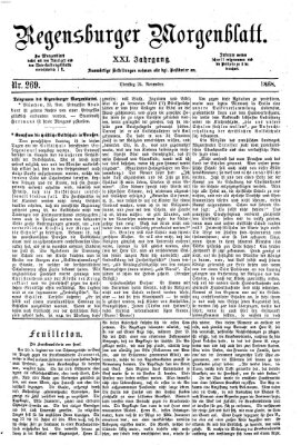 Regensburger Morgenblatt Dienstag 24. November 1868