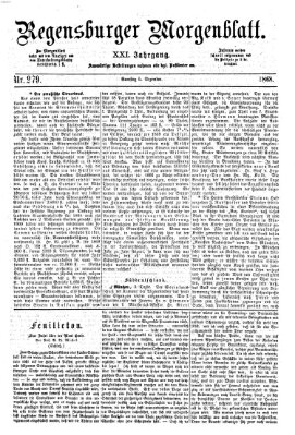 Regensburger Morgenblatt Samstag 5. Dezember 1868