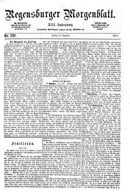 Regensburger Morgenblatt Freitag 18. Dezember 1868