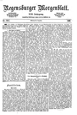 Regensburger Morgenblatt Mittwoch 30. Dezember 1868