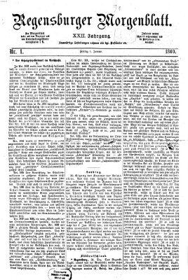 Regensburger Morgenblatt Freitag 1. Januar 1869